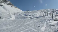 Una pista da sci a Madonna di Campiglio