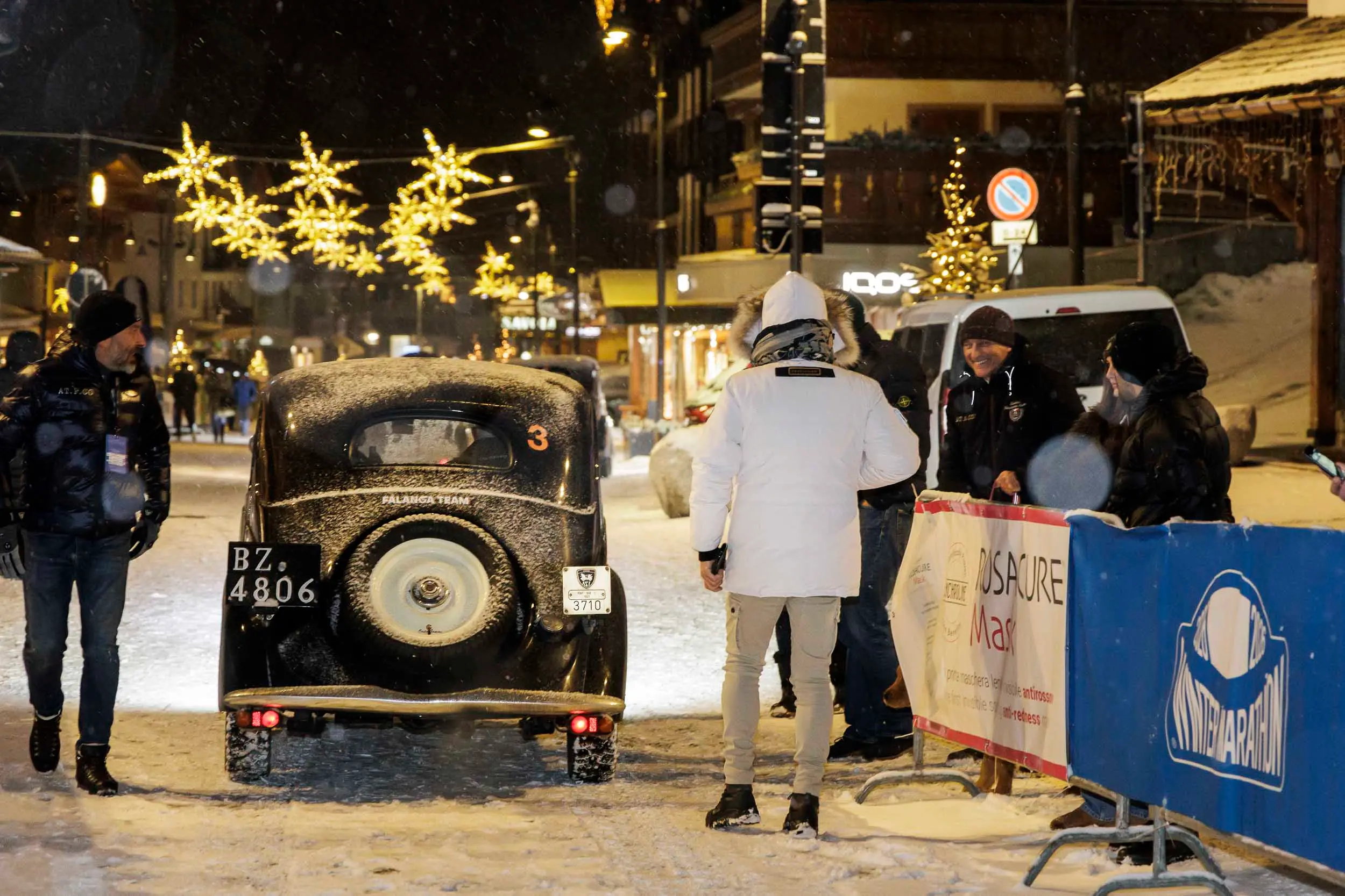 Winter Marathon: l'arrivo a Campiglio sotto la neve