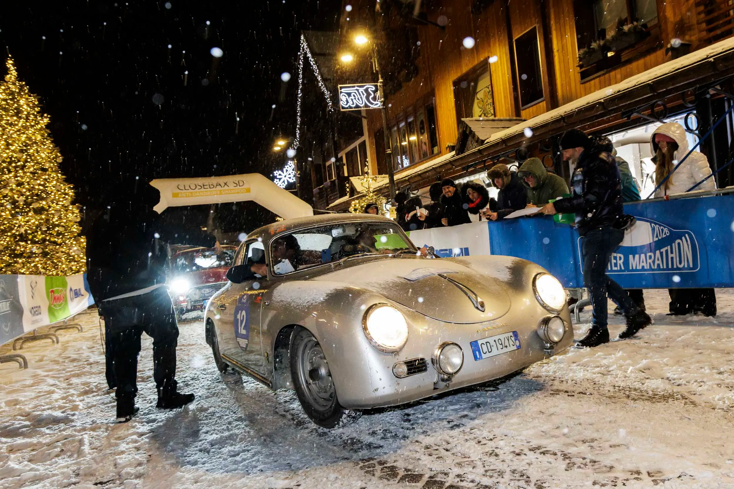 Winter Marathon: l'arrivo a Campiglio sotto la neve