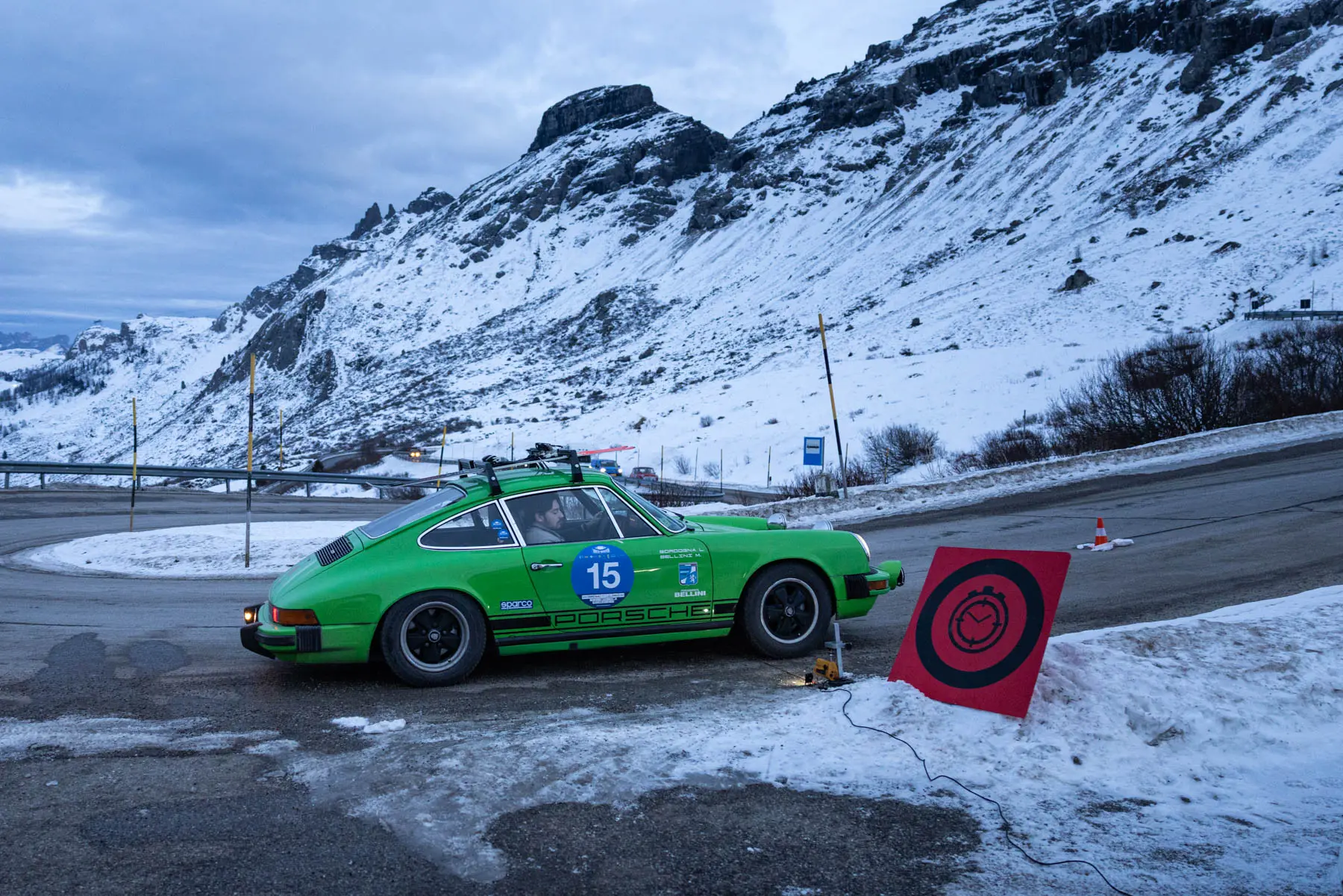 Il passaggio al Passo Pordoi (2.239)