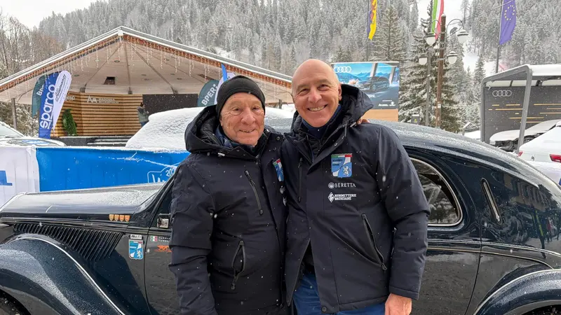 Winter Marathon: l'arrivo a Campiglio sotto la neve