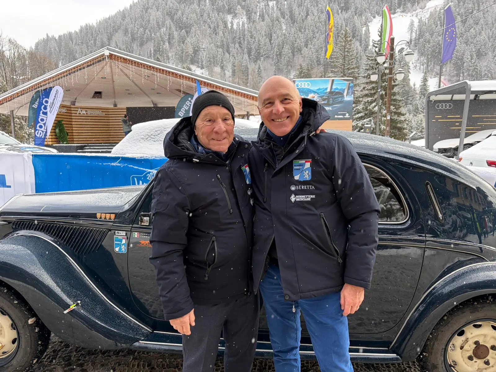 Winter Marathon: l'arrivo a Campiglio sotto la neve