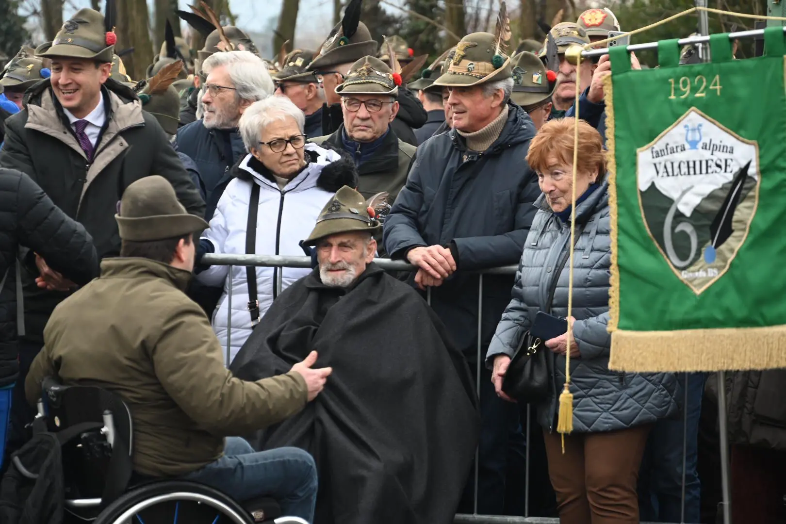 Gli Alpini alla scuola Nikolajewka di Mompiano