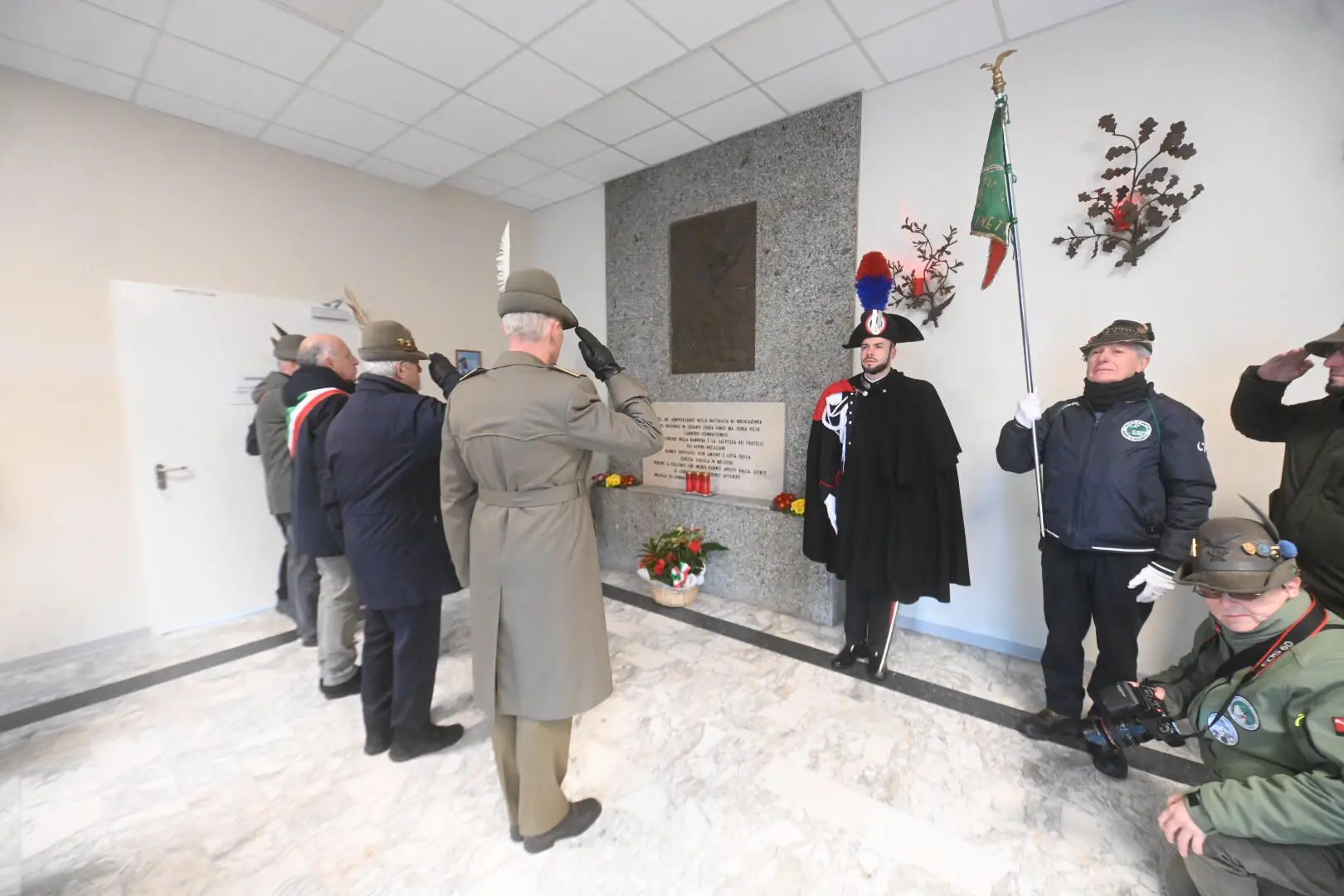 Gli Alpini alla scuola Nikolajewka di Mompiano