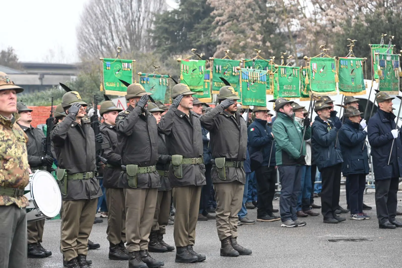 Gli Alpini alla scuola Nikolajewka di Mompiano