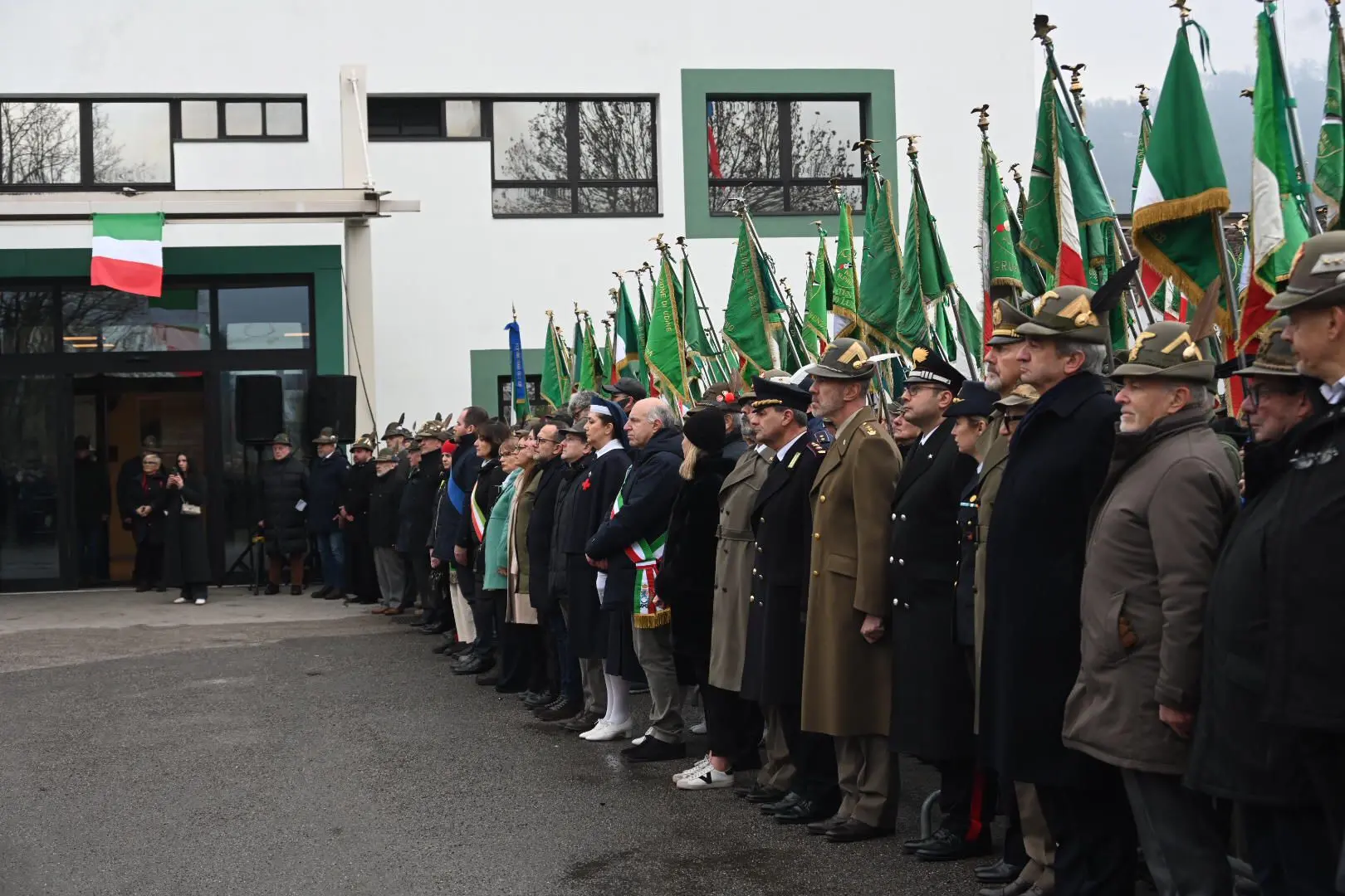Gli Alpini alla scuola Nikolajewka di Mompiano