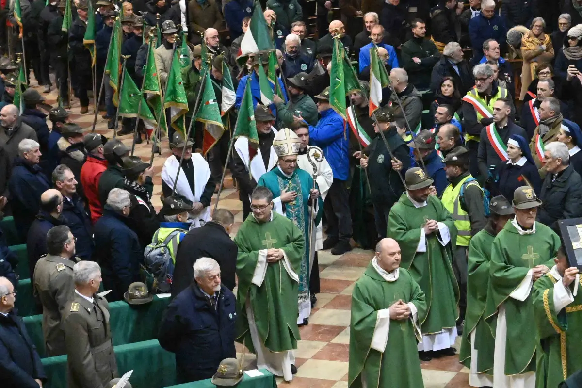 La messa con gli Alpini per l'anniversario di Nikolajewka