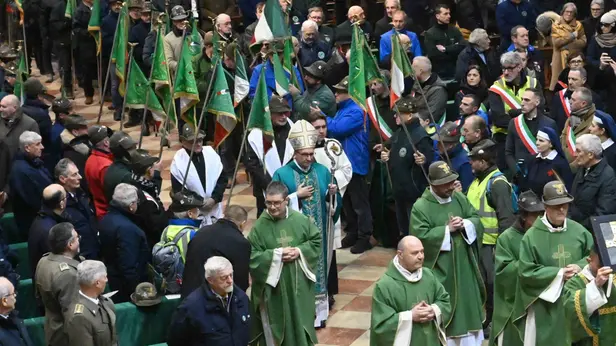 La messa con gli Alpini per l'anniversario di Nikolajewka