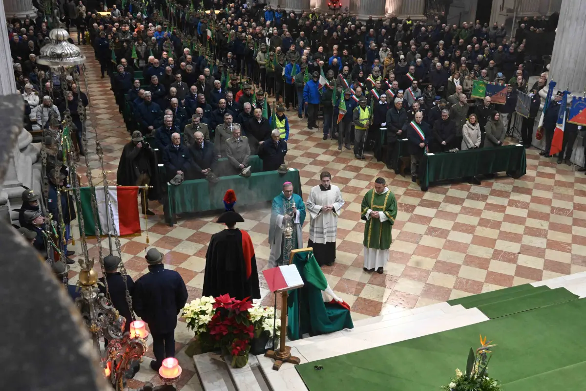 La messa con gli Alpini per l'anniversario di Nikolajewka