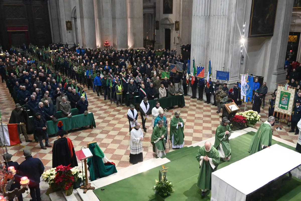 La messa con gli Alpini per l'anniversario di Nikolajewka