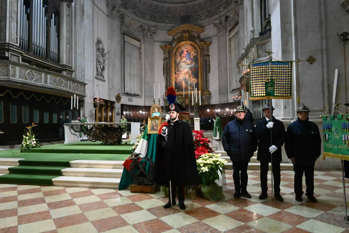 La messa con gli Alpini per l'anniversario di Nikolajewka