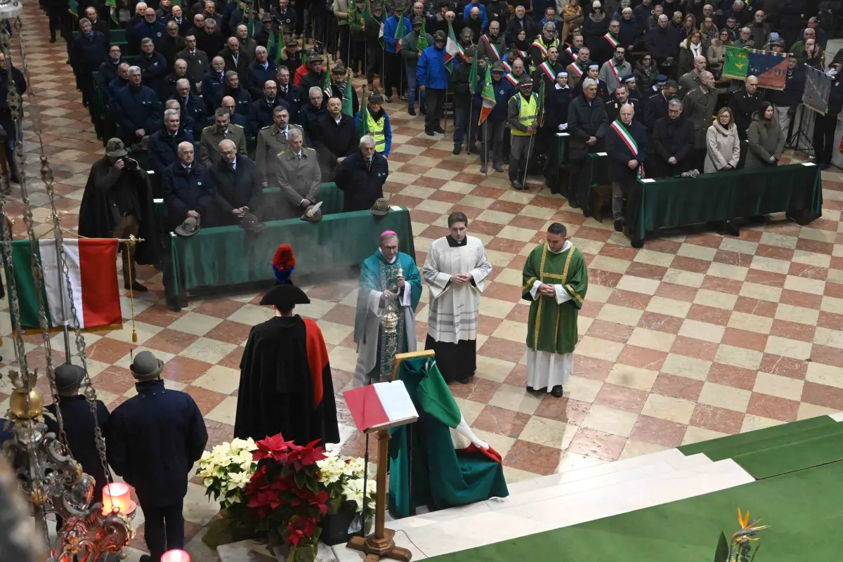 La messa con gli Alpini per l'anniversario di Nikolajewka