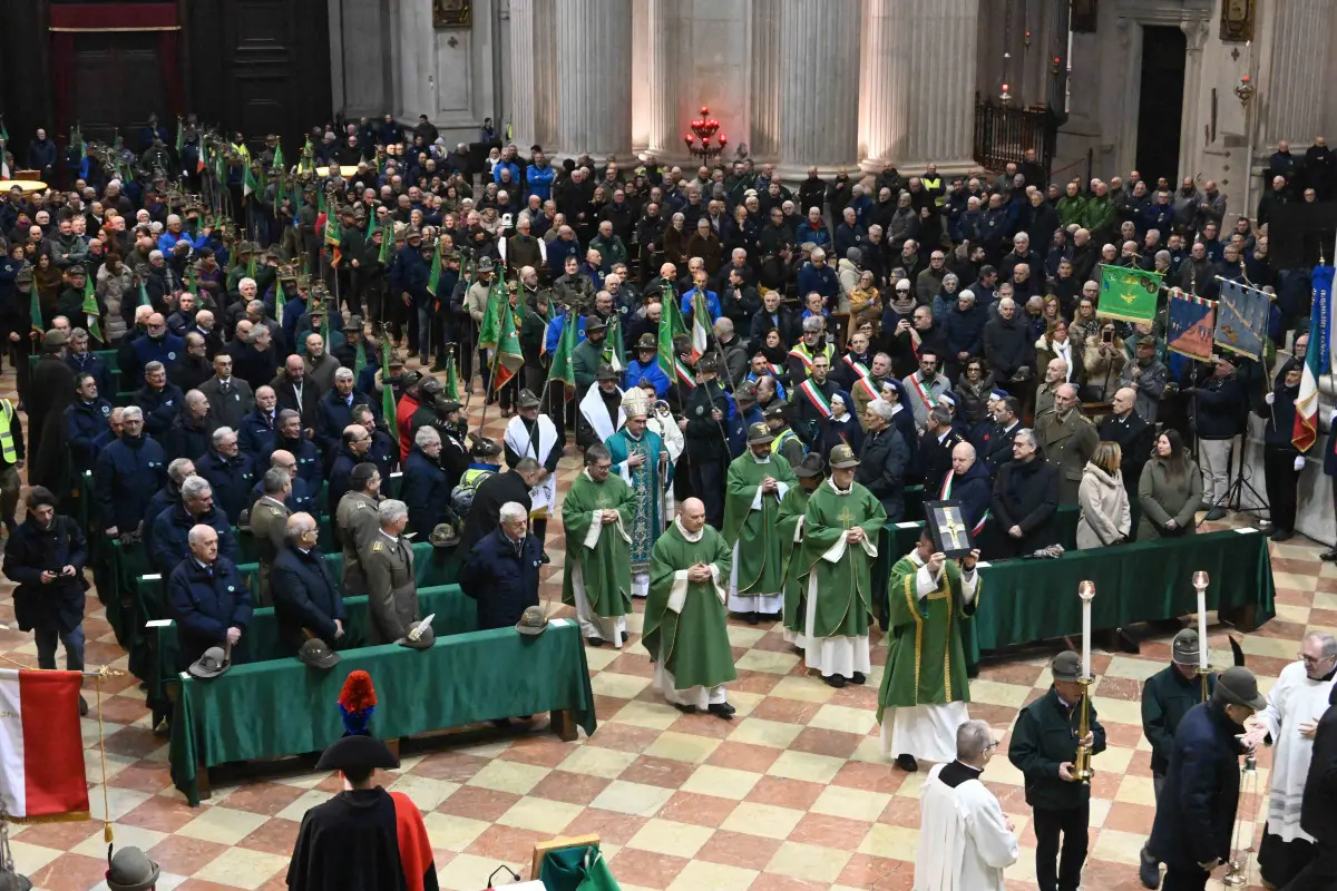La messa con gli Alpini per l'anniversario di Nikolajewka