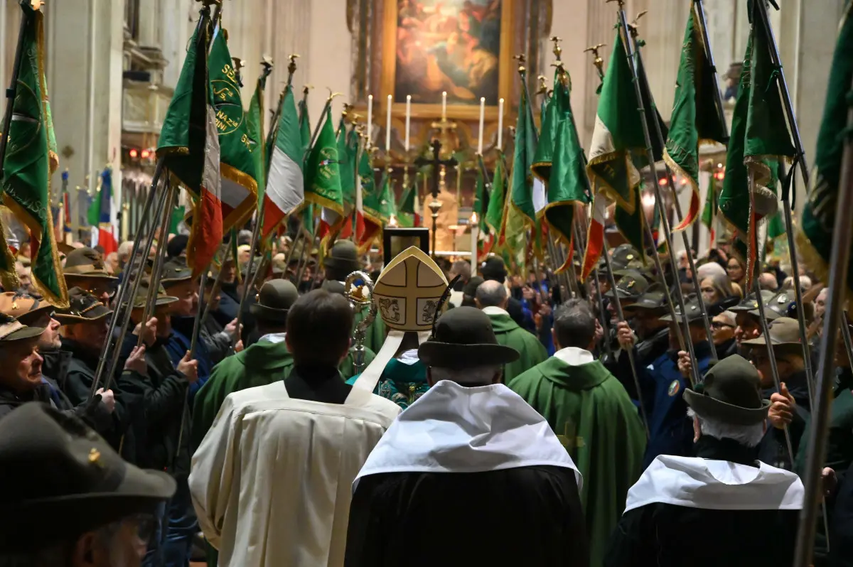 La messa con gli Alpini per l'anniversario di Nikolajewka