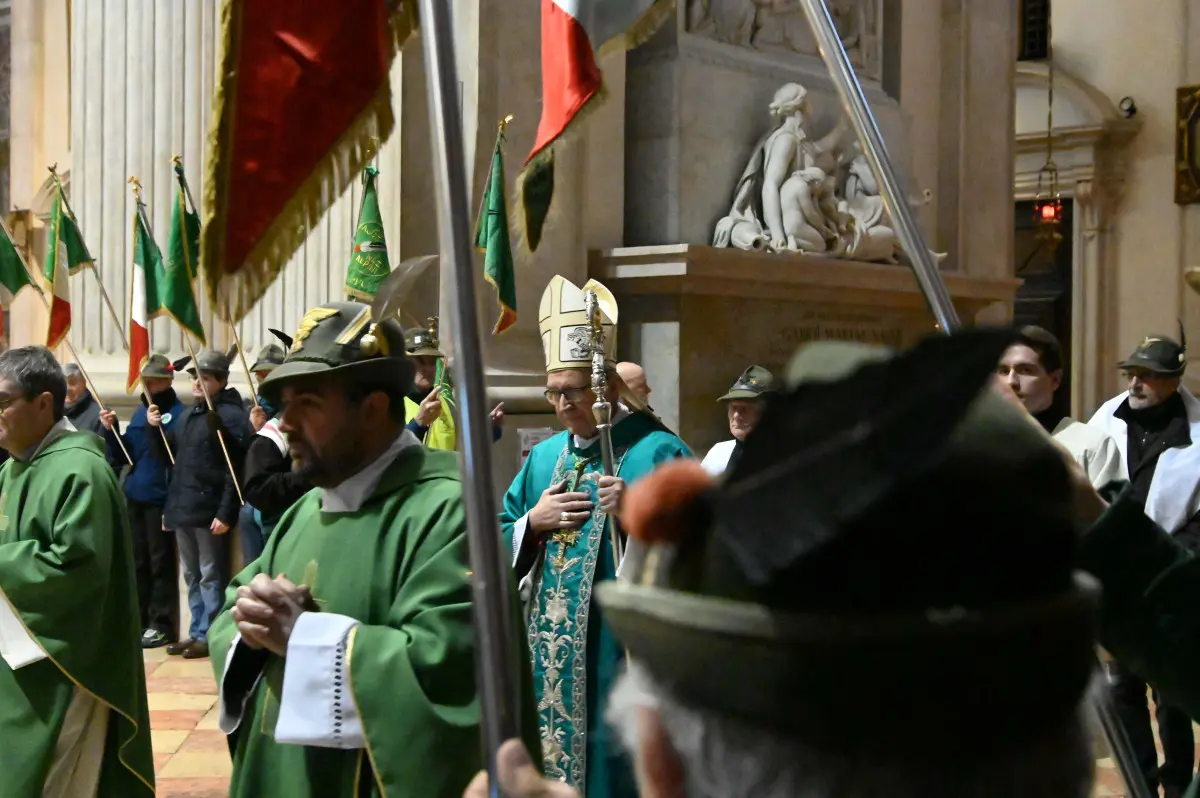 La messa con gli Alpini per l'anniversario di Nikolajewka