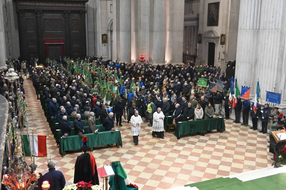 La messa con gli Alpini per l'anniversario di Nikolajewka
