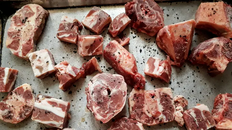 Vari tagli pronti per la cottura