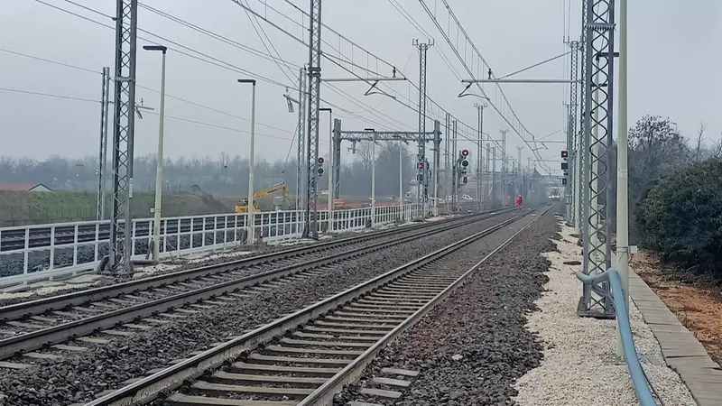A Mazzano i binari dove si è registrato l'incidente - © www.giornaledibrescia.it