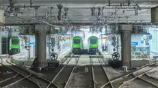 Un tratto della nuova ferrovia - Foto Fnm