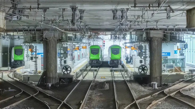 Un tratto della nuova ferrovia - Foto Fnm