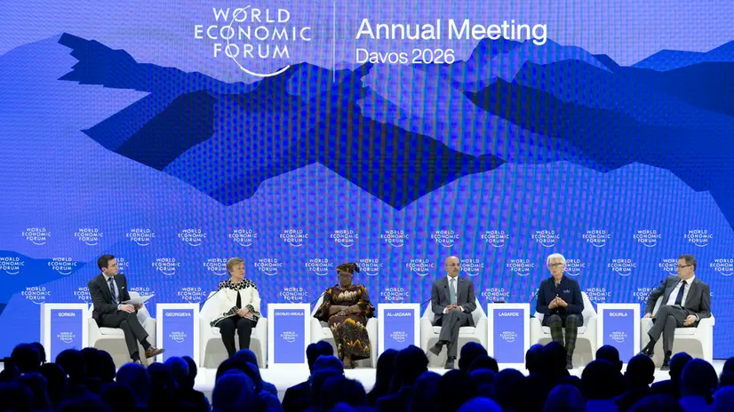 Un momento del Forum Davos - Foto Ansa © www.giornaledibrescia.it