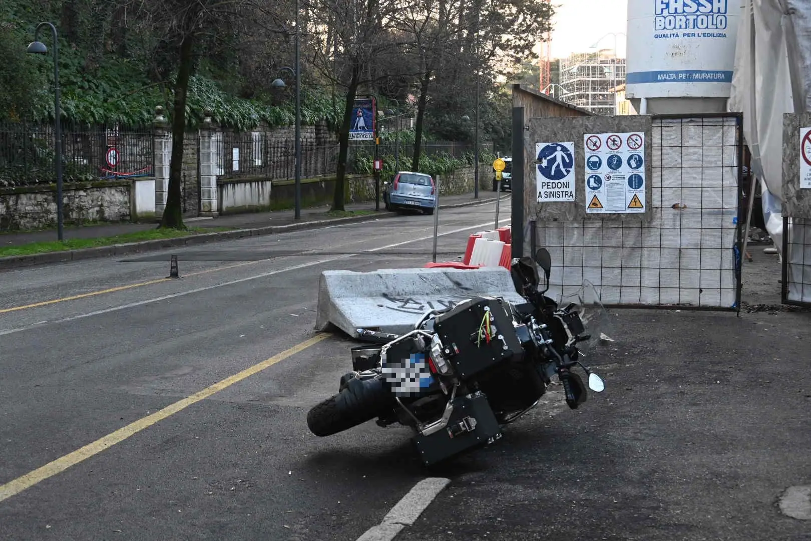 L'incidente in via Pusterla