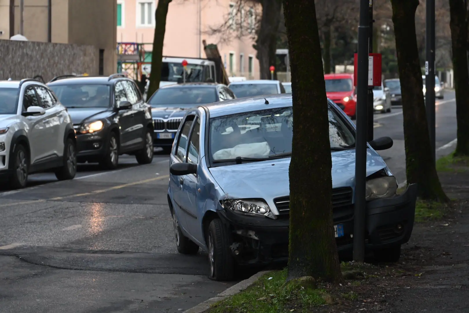 L'incidente in via Pusterla