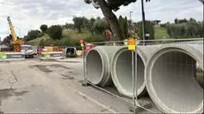 Lavori in corsi in via Barbieri - © www.giornaledibrescia.it