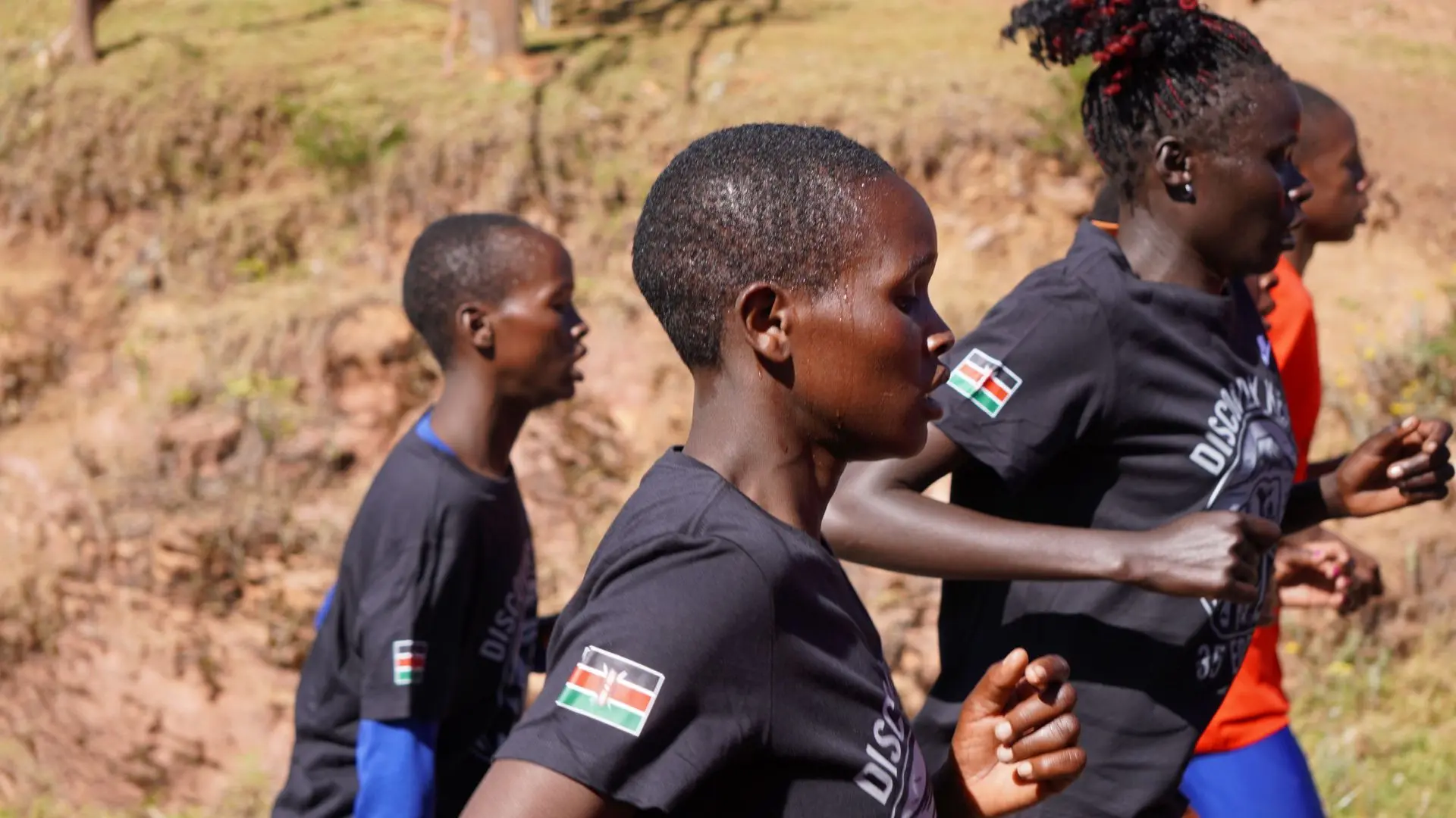 Gli atleti al Discovery Kenya