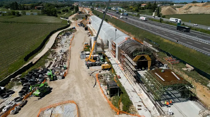 I lavori sulla tratta Brescia-Verona - © www.giornaledibrescia.it