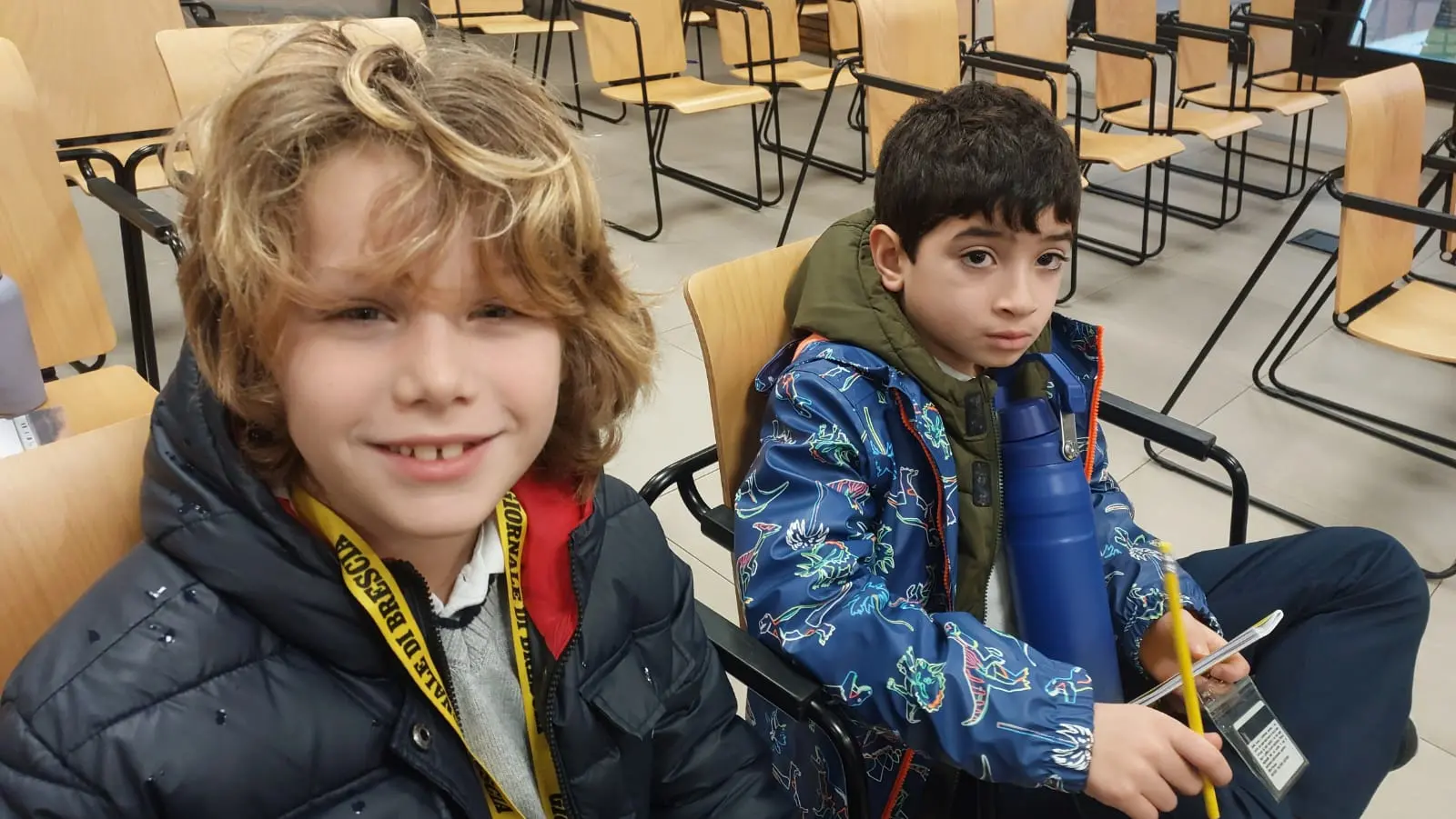 Piccoli ospiti in visita al Giornale di Brescia - © www.giornaledibrescia.it