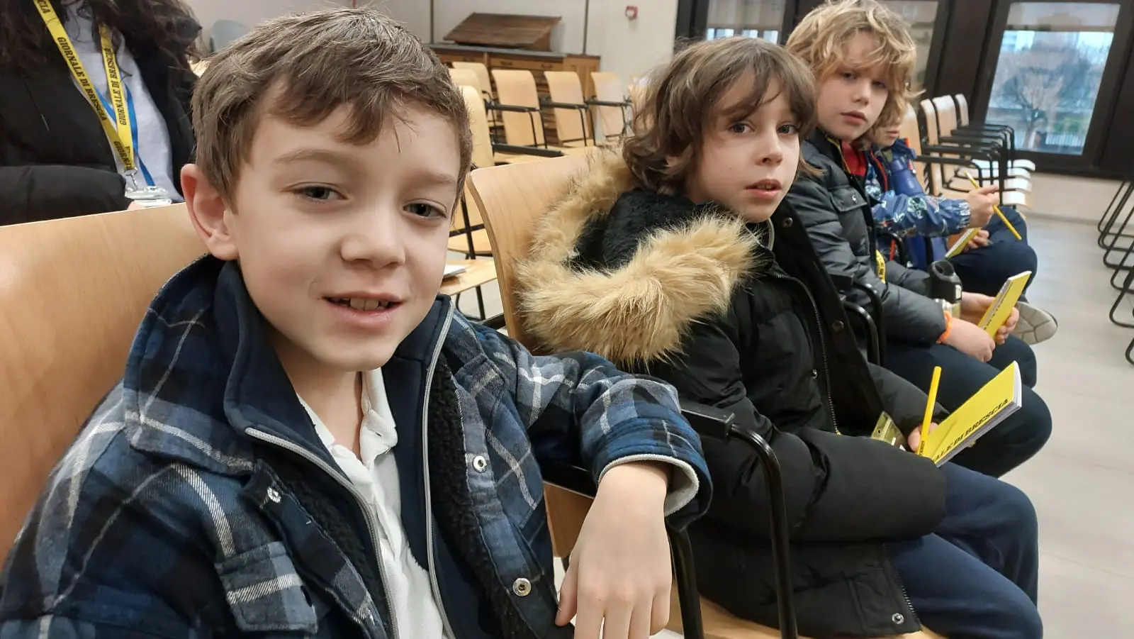 Piccoli ospiti in visita al Giornale di Brescia - © www.giornaledibrescia.it