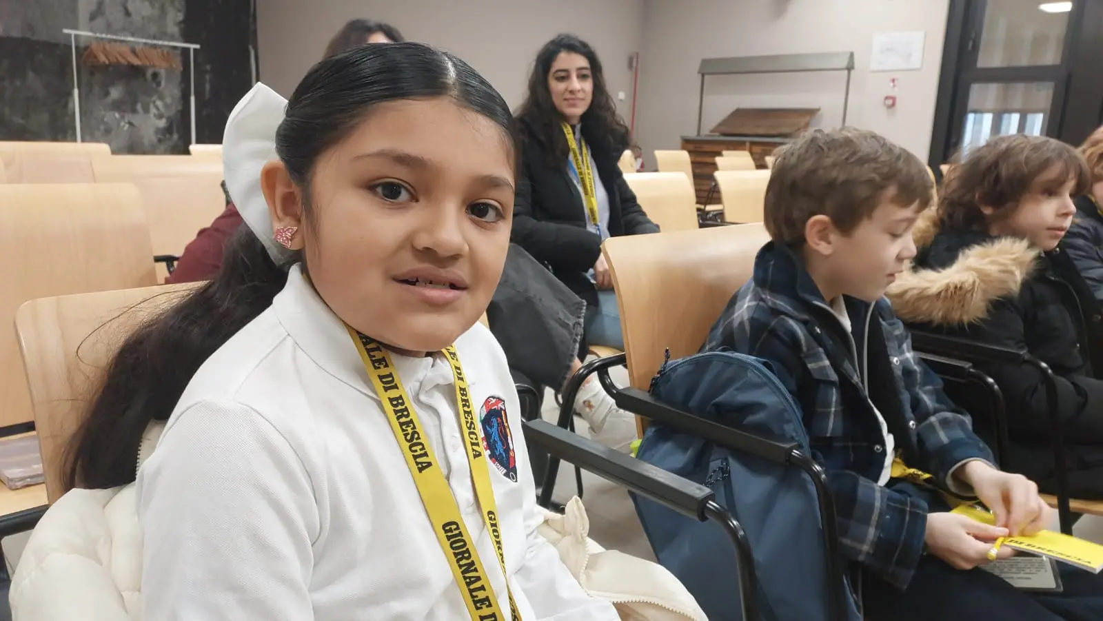 Piccoli ospiti in visita al Giornale di Brescia - © www.giornaledibrescia.it