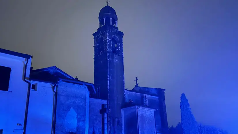 Il principio d'incendio al campanile di Portese