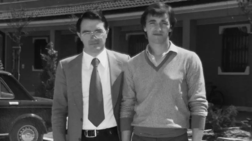 Giacomo Rosini con il cugino Norberto