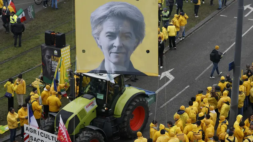 Una protesta degli agricoltori - © www.giornaledibrescia.it
