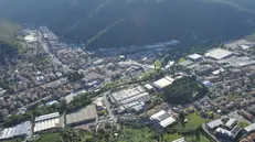 Una vista aerea di Sarezzo