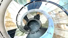 La scala ellissoidale realizzata a Parigi da Officine Sandrini