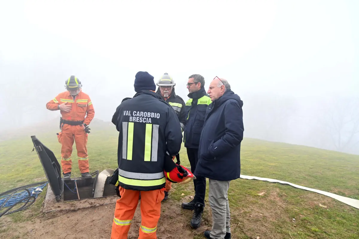 La nuova vasca antincendio in Maddalena