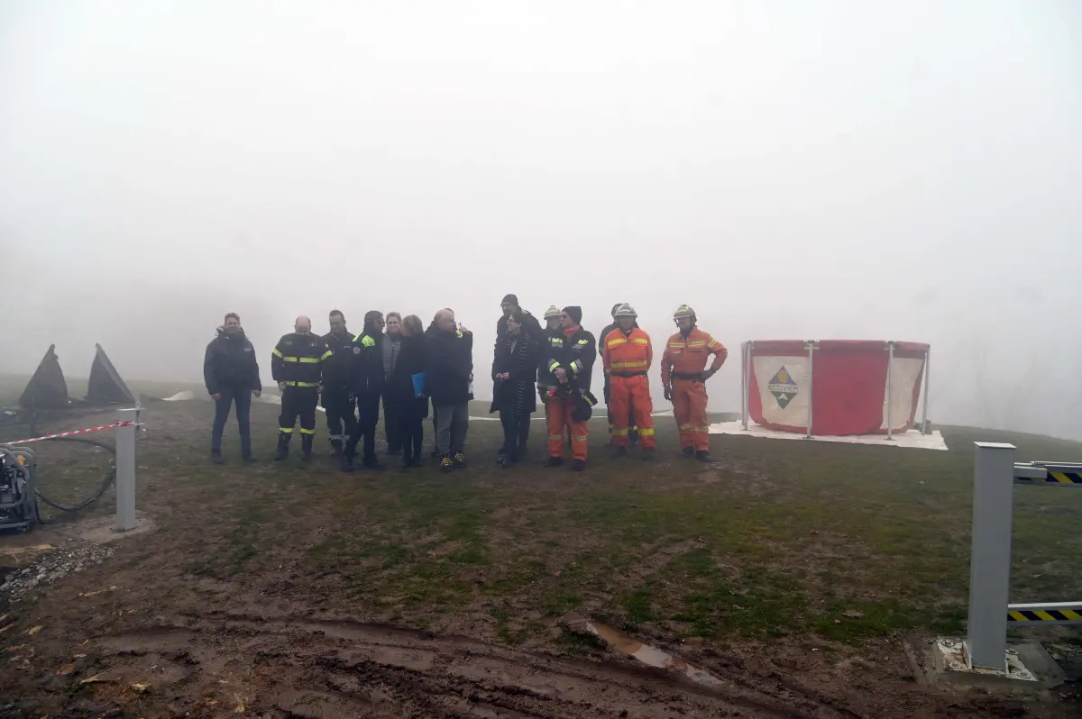 La nuova vasca antincendio in Maddalena