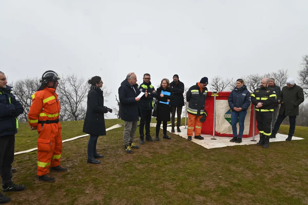 La nuova vasca antincendio in Maddalena