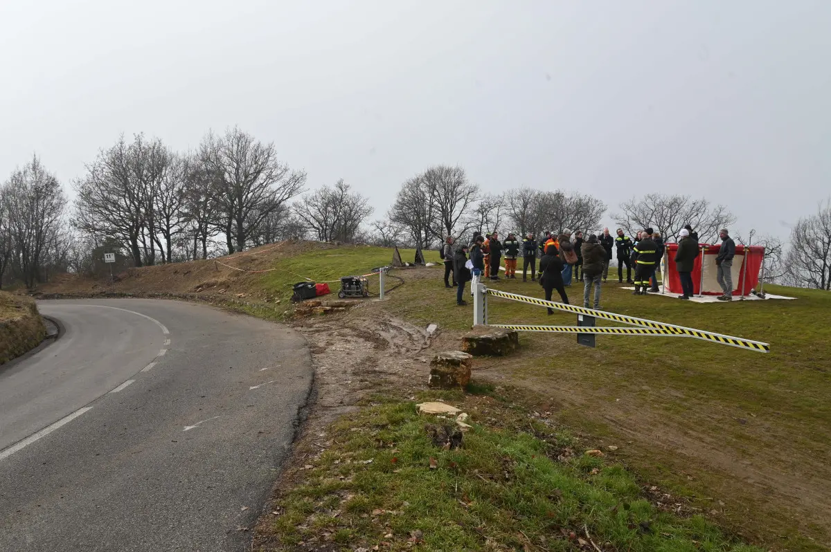 La nuova vasca antincendio in Maddalena