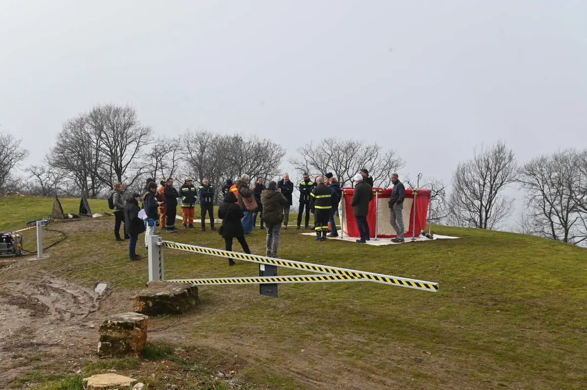 La nuova vasca antincendio in Maddalena