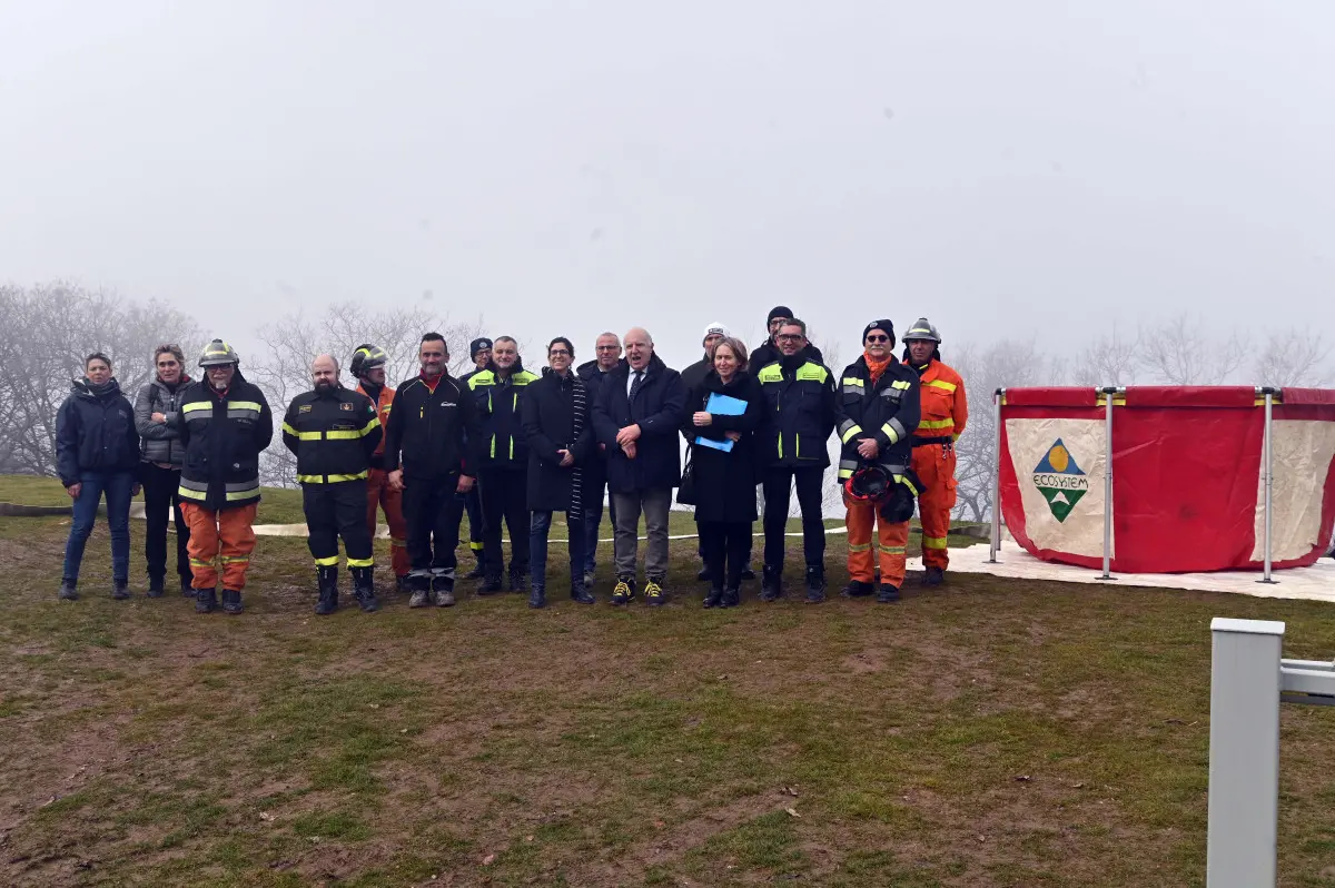 La nuova vasca antincendio in Maddalena