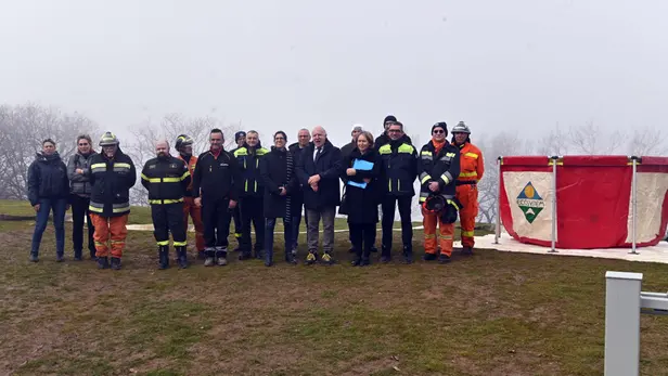 La nuova vasca antincendio in Maddalena