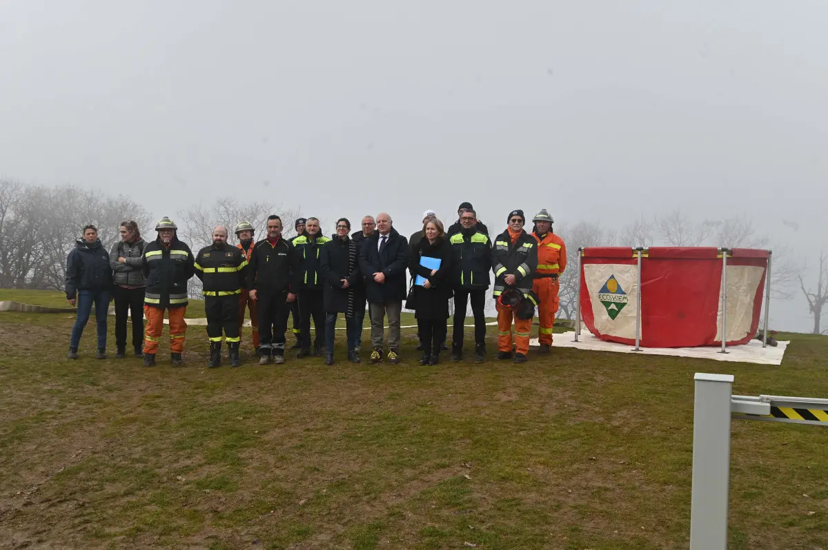 La nuova vasca antincendio in Maddalena
