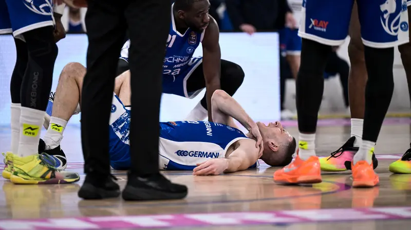 Nikola Ivanovic a terra contro Udine - © Checchi@newreporter