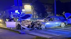 Ghedi, le due auto incidentate