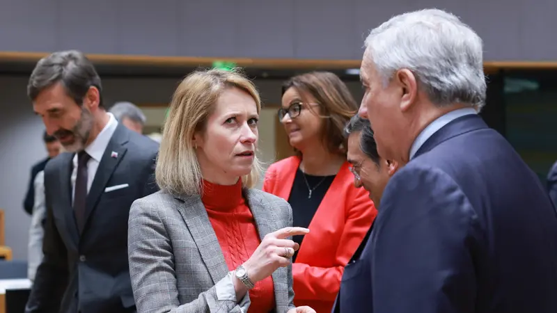 Kaja Kallas e Antonio Tajani - Foto Ansa © www.giornaledibrescia.it