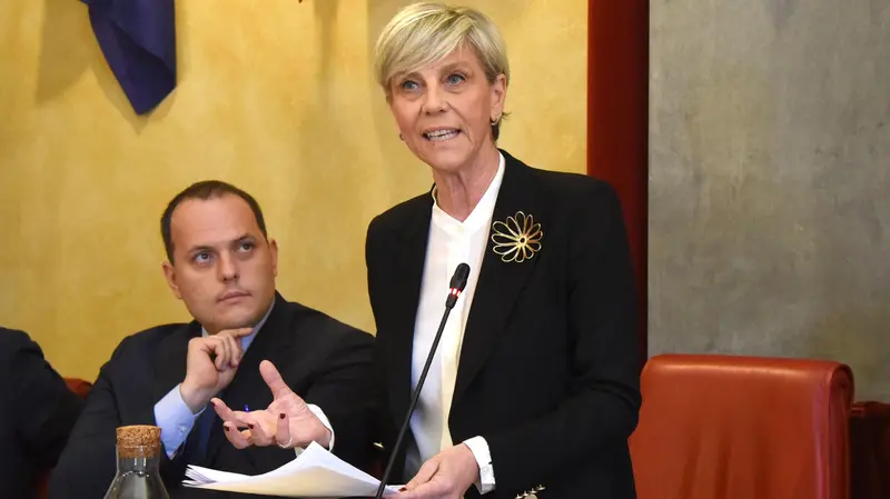 La sindaca Laura Castelletti  insieme al suo vice Federico Manzoni - © www.giornaledibrescia.it